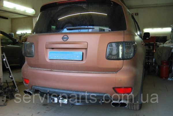 Польський фаркоп на Nissan Patrol Y62 2010- (Нісан Патрол) без підрізу бампера - Зображення 3