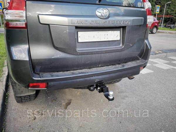 Знімний фаркоп Toyota Land Cruiser Prado 120,150 (Тойота Ленд Крузер Прадо) Американська вставка під квадрат