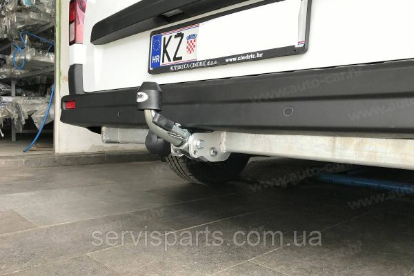 Оцинкований фаркоп на Fiat Talento 2016- (Фіат Таленто) Швидкознімний автомат на ручці - Зображення 7