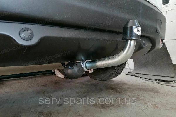 Оцинкований фаркоп на Nissan Qashqai J11 2013-2021 (Нісан Кашкай) Швидкознімний автомат на ручці - Зображення 8