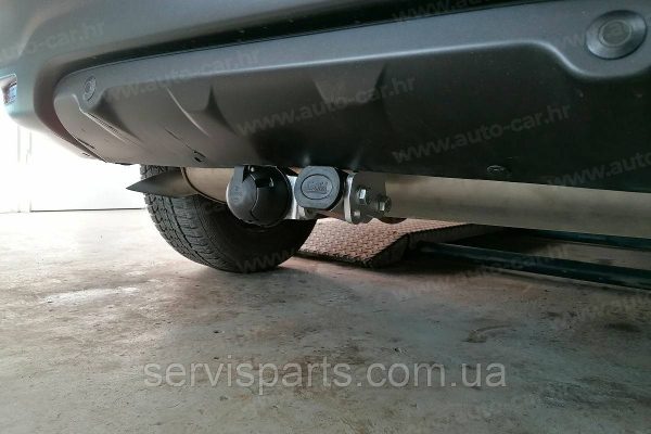 Оцинкований фаркоп на Nissan Qashqai J11 2013-2021 (Нісан Кашкай) Швидкознімний автомат на ручці