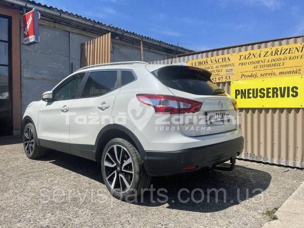 Польський фаркоп на Nissan Qashqai II 2014-2019 (Нісан Кашкай) без підрізу бампера - Зображення 2