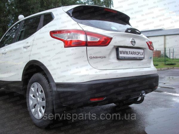Польський фаркоп на Nissan Qashqai II 2014-2019 (Нісан Кашкай) без підрізу бампера - Зображення 6