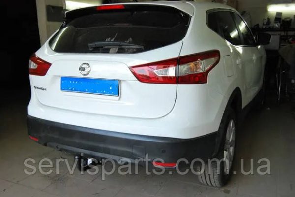 Польський фаркоп на Nissan Qashqai II 2014-2019 (Нісан Кашкай) без підрізу бампера - Зображення 10