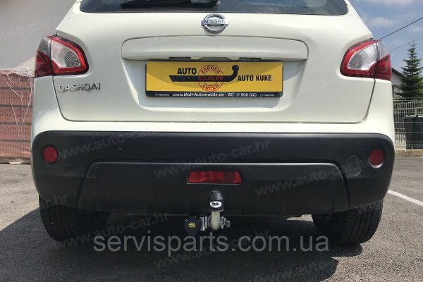 Оцинкований фаркоп на Nissan Qashqai J10 2007-2014 (також Qashqai +2) Швидкознімний автомат на ручці - Зображення 8