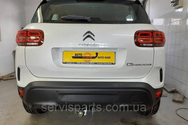 Оцинкований фаркоп на Citroen C5 Aircross 2017- (Сітроен С5 Айркрос) Швидкознімний автомат на ручці - Зображення 5