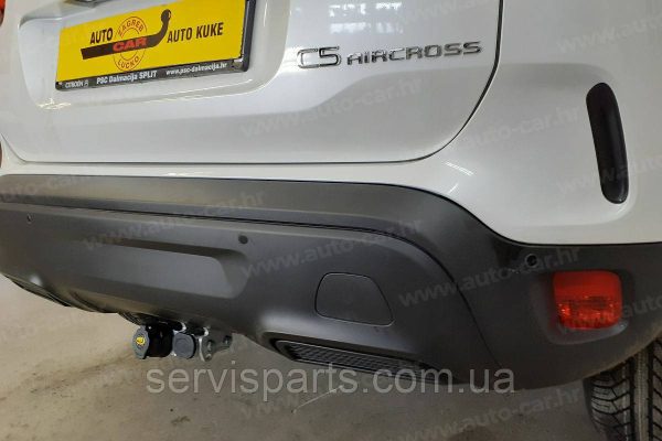 Оцинкований фаркоп на Citroen C5 Aircross 2017- (Сітроен С5 Айркрос) Швидкознімний автомат на ручці - Зображення 7