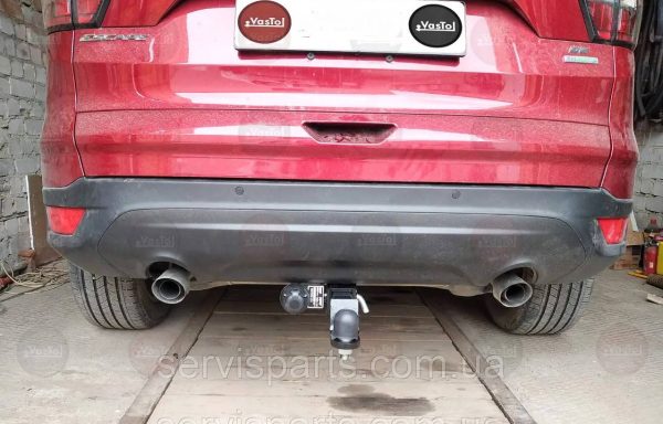 Український фаркоп на Ford Kuga 2013-2019 (Ford Escape USA) американська вставка під квадрат