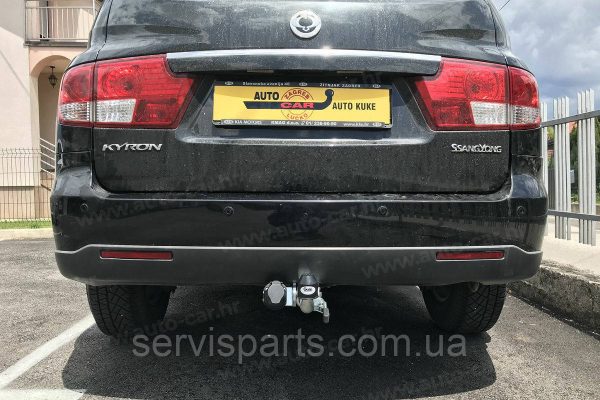 Оцинкований фаркоп на SsangYong Kyron 2005- (СсангЙонг Кайрон) Швидкознімний автомат на ручці - Зображення 3