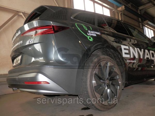 Оцинкований фаркоп на Skoda Enyaq iV 2020- (Шкода Еніак) Швидкознімний автомат на ручці - Зображення 6