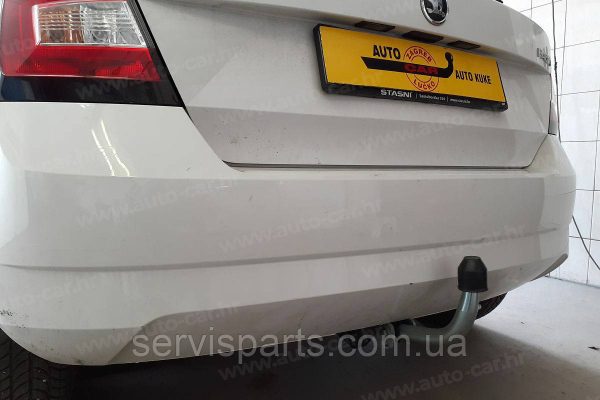 Оцинкований фаркоп на Skoda Fabia III Хетчбек 2014-2018 (Шкода Фабія) - Зображення 5