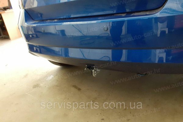 Оцинкований фаркоп на Skoda Fabia III Хетчбек 2014-2018 (Шкода Фабія) Швидкознімний автомат на ручці - Зображення 7