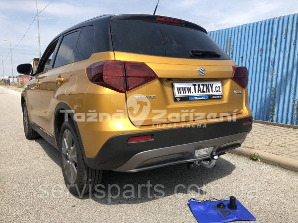 Оцинкований фаркоп на Suzuki Vitara 2018- (Сузунки Вітара) Швидкознімний автомат на ручці - Зображення 6