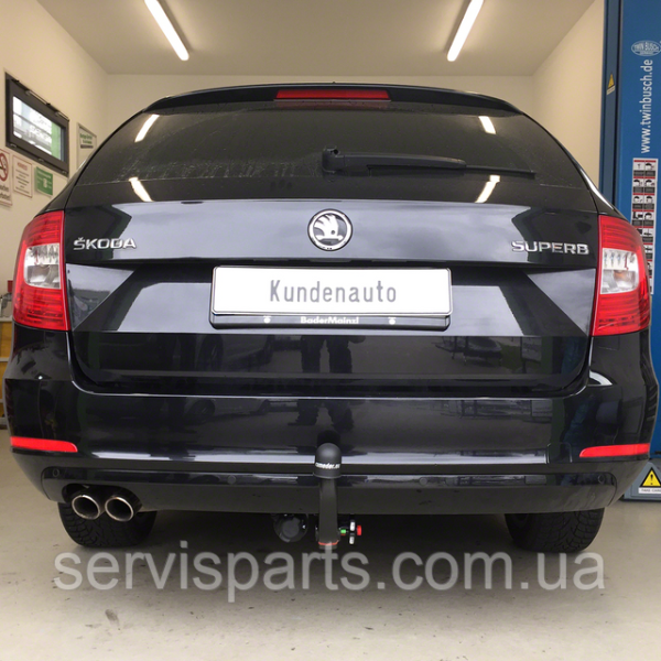Швидкоз'ємний фаркоп на Skoda Superb II 2008-2015 на ключі (Шкода Суперб) - Зображення 3