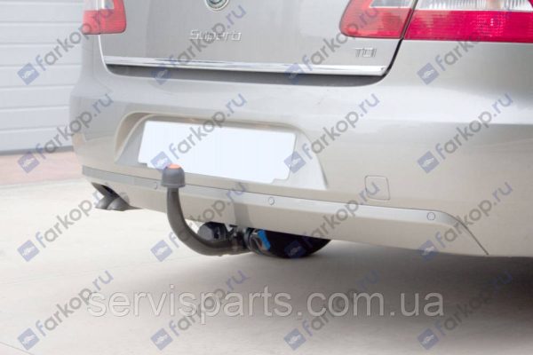 Швидкоз'ємний фаркоп на Skoda Superb II 2008-2015 на ключі (Шкода Суперб) - Зображення 10