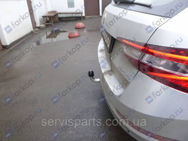 Оцинкований фаркоп на Skoda Superb III 2015- (Шкода Суперб) - Зображення 4