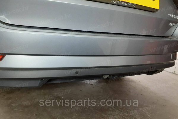 Оцинкований фаркоп на Skoda Superb III 2015- (Шкода Суперб) Швидкознімний автомат на ручці - Зображення 4