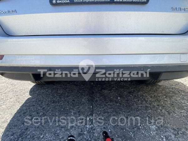 Фаркоп Skoda Superb III 2015-Westfalia на ключах - Зображення 4