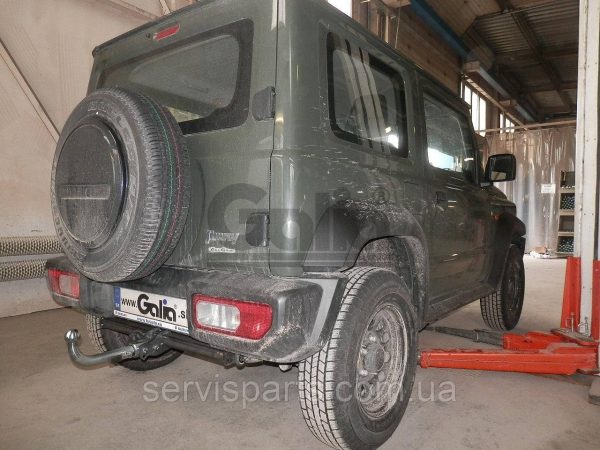 Оцинкований фаркоп на Suzuki Jimny 2019- (Сузукі Джимні) Швидкознімний автомат на ручці - Зображення 2