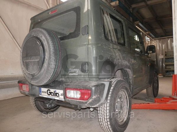 Оцинкований фаркоп на Suzuki Jimny 2019- (Сузукі Джимні) Швидкознімний автомат на ручці - Зображення 3