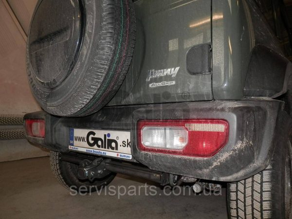 Оцинкований фаркоп на Suzuki Jimny 2019- (Сузукі Джимні) Швидкознімний автомат на ручці - Зображення 6