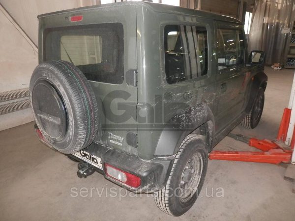 Оцинкований фаркоп на Suzuki Jimny 2019- (Сузукі Джимні) Швидкознімний автомат на ручці - Зображення 7