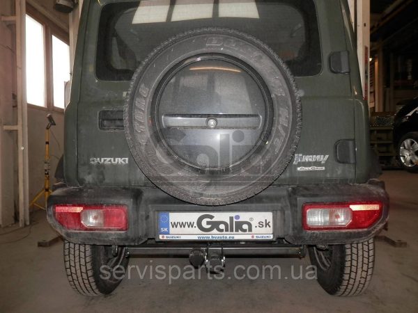 Оцинкований фаркоп на Suzuki Jimny 2019- (Сузукі Джимні) Швидкознімний автомат на ручці - Зображення 8