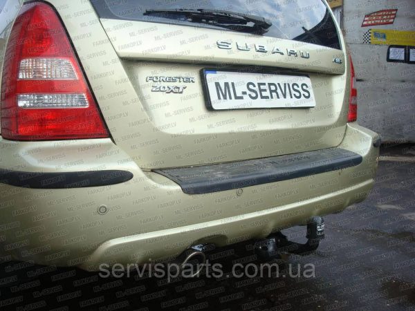 Польський фаркоп на Subaru Forester 1998-2008 (Субару Форестер) без підрізу бампера
