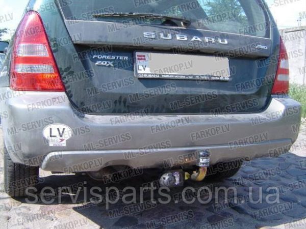 Польський фаркоп на Subaru Forester 1998-2008 (Субару Форестер) без підрізу бампера - Зображення 2