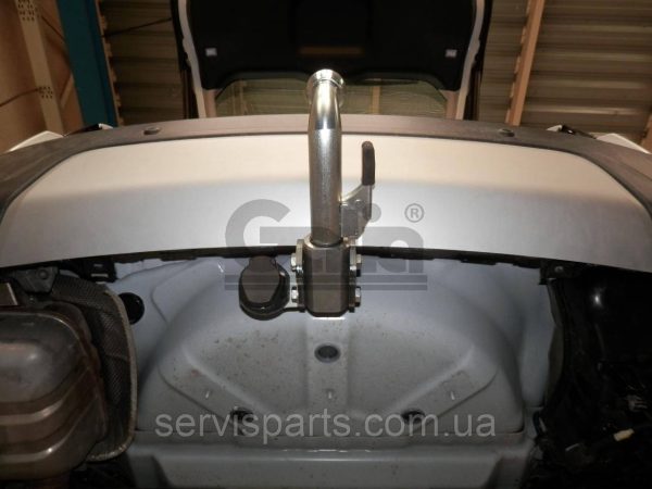 Оцинкований фаркоп на Land Rover Discovery Sport L550 2019 - без підрізу бампера Швидкознімний автомат на ручці - Зображення 5