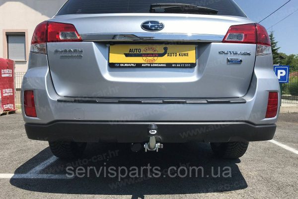 Оцинкований фаркоп на Subaru Legacy Outback 2009-2014 (Субару Аутбек) Швидкознімний автомат на ручці - Зображення 6
