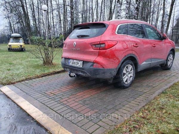 Польський фаркоп на Renault Kadjar 2016- (Рено Каджар) без підрізу бампера - Зображення 10