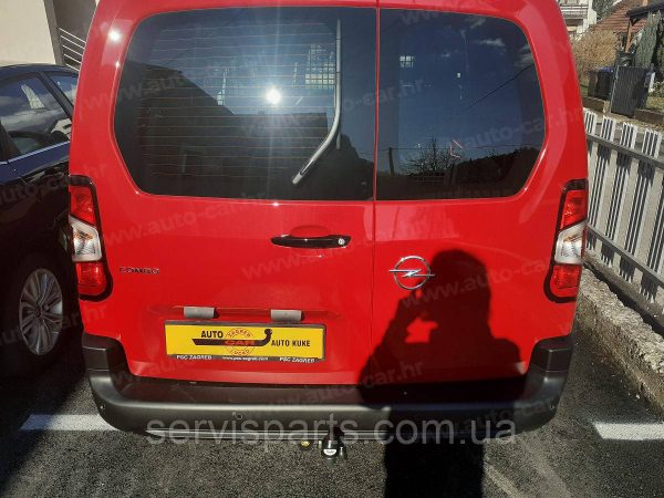 Оцинкований фаркоп Opel Combo E Long 2018- (Опель Комбо Е) Швидкознімний автомат на ручці - Зображення 4