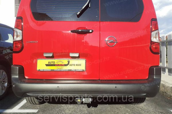 Оцинкований фаркоп Opel Combo E Long 2018- (Опель Комбо Е) Швидкознімний автомат на ручці - Зображення 6