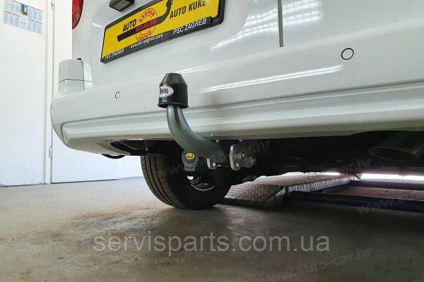 Оцинкований фаркоп на Opel Combo E Long 2018 - без підрізу бампера. - Зображення 2