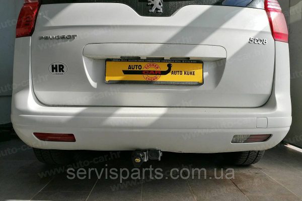Оцинкований фаркоп на Peugeot 5008 2009-2016 (Пежо 5008) Швидкознімний автомат на ручці - Зображення 7