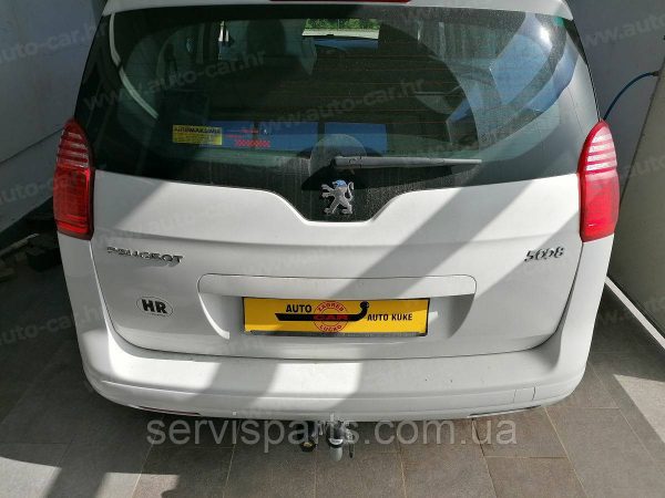 Оцинкований фаркоп на Peugeot 5008 2009-2016 (Пежо 5008) Швидкознімний автомат на ручці - Зображення 9