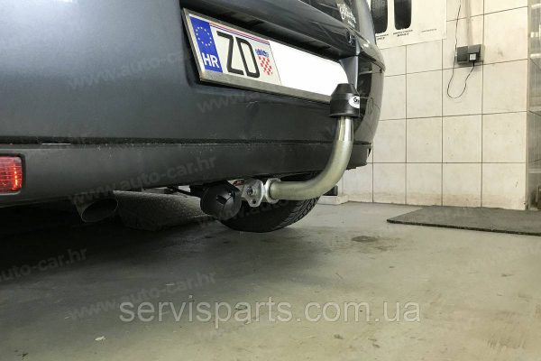 Оцинкований фаркоп на Peugeot 308 2007-2013 хетчбек (без зняття бампера) Швидкознімний автомат на ручці - Зображення 5