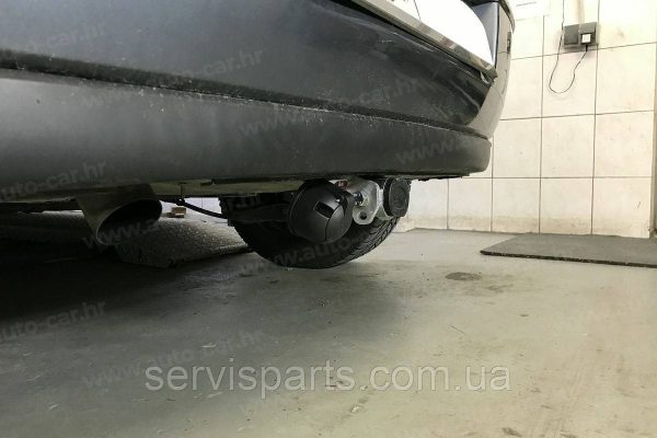 Оцинкований фаркоп на Peugeot 308 2007-2013 хетчбек (без зняття бампера) Швидкознімний автомат на ручці - Зображення 2