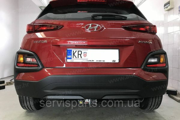 Оцинкований фаркоп на Hyundai Kona 2017- (Хундай Кона) Швидкознімний автомат на ручці - Зображення 9
