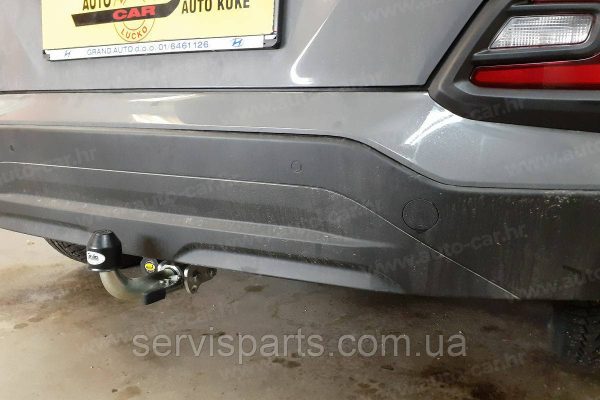 Оцинкований фаркоп на Hyundai Kona 2017- (Хундай Кона) Швидкознімний автомат на ручці - Зображення 5