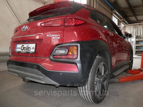 Оцинкований фаркоп на Hyundai Kona 2017- (Хундай Кона) Швидкознімний автомат на ручці - Зображення 4
