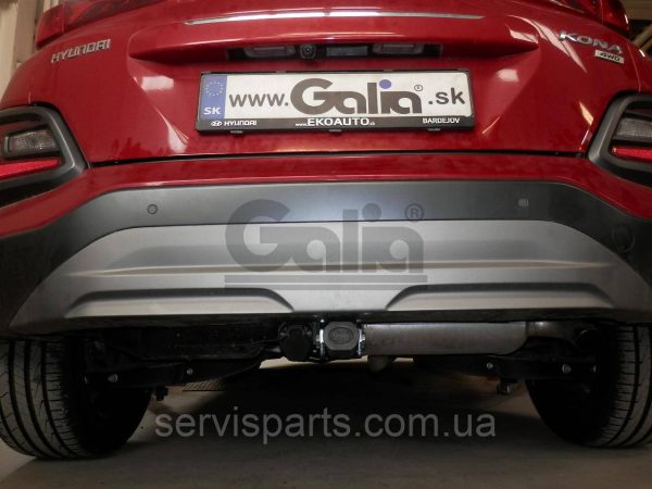Оцинкований фаркоп на Hyundai Kona 2017- (Хундай Кона) Швидкознімний автомат на ручці