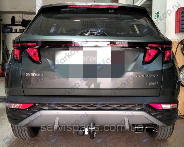 Польський фаркоп Hyundai Tucson IV 2021- (Хундай Туксон) без підрізання бампера - Зображення 3