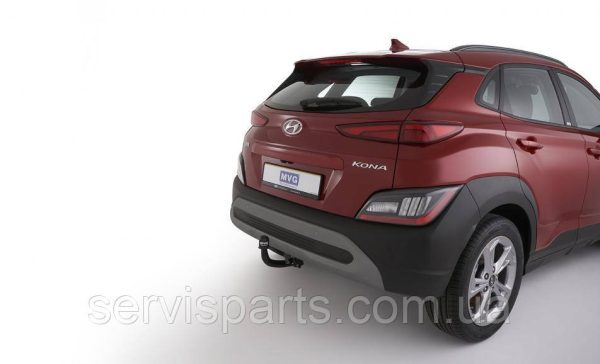 Польський фаркоп на Hyundai Kona 2017- (Хундай Кона) без підрізу бампера - Зображення 7