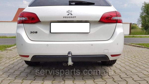 Оцинкований фаркоп на Peugeot 308 II 2013-2021 (хетчбек та универсал)