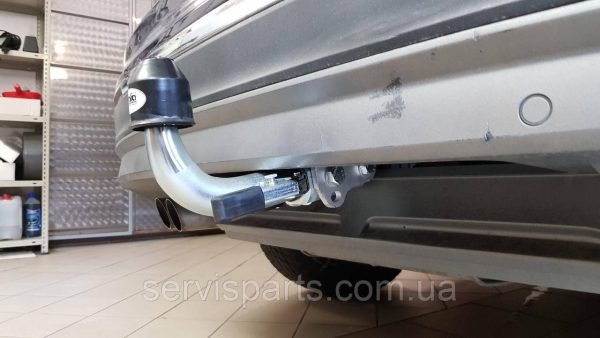 Оцинкований фаркоп Volkswagen Tiguan 2016- (Фольксваген Тігуан) Швидкознімний автомат на ручці - Зображення 8