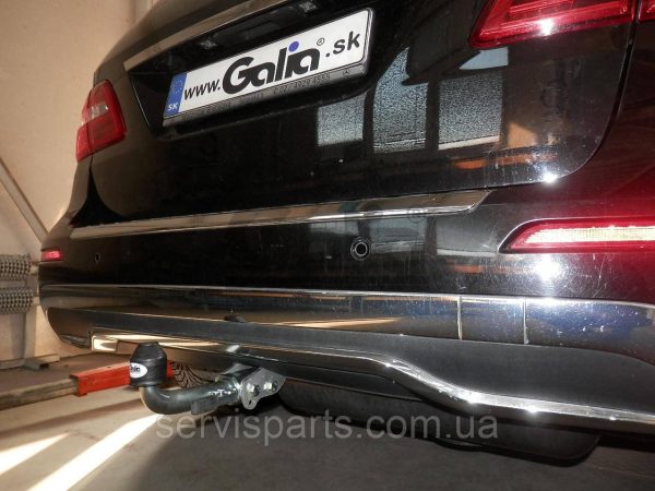 Оцинкований фаркоп на Mercedes-Benz GLE W166 2015-2019 Швидкознімний автомат на ручці - Зображення 7
