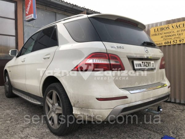 Оцинкований фаркоп на Mercedes-Benz ML W164 2005-2011 Швидкознімний автомат на ручці - Зображення 10