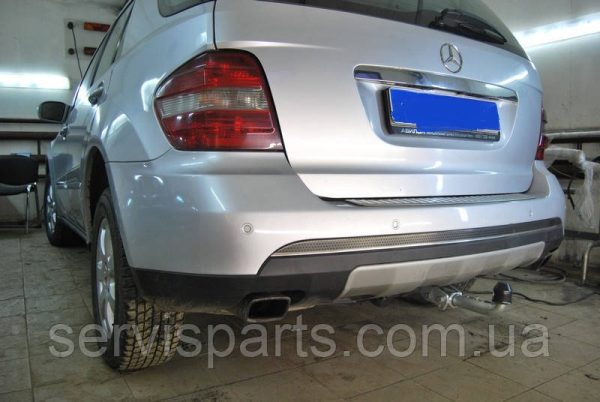 Оцинкований фаркоп на Mercedes-Benz ML W164 2005-2011 Швидкознімний автомат на ручці - Зображення 3